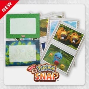 NEW POKEMON SNAP LETTER ENVELOPE PICTURE FRAME SET